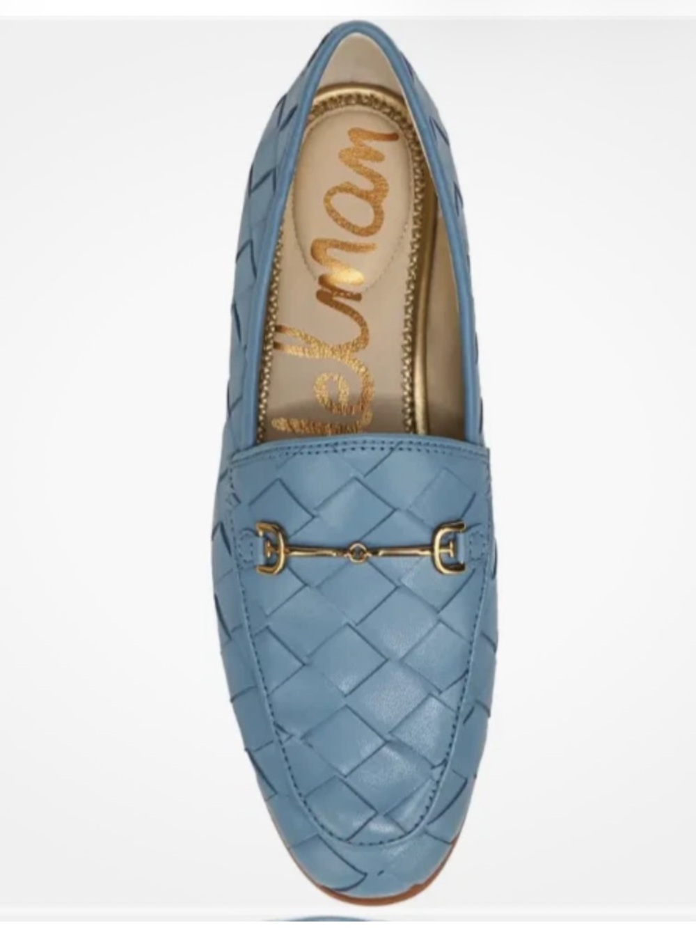 Sam Edelman Loraine Woven Loafer in Aspen Sky Blue